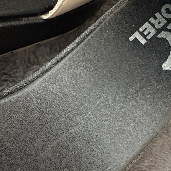 EUC Sorel Women's Black and White Cameron Flatform Sandals size 8.5 - Picture 10 of 10